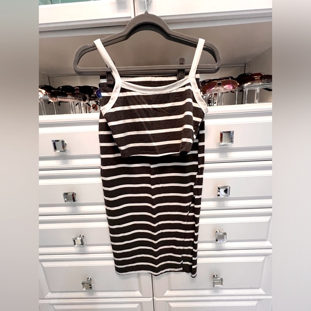 NWOT - Striped Tank & Skirt set